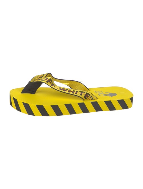 Off-White Rubber Printed Flip Flops