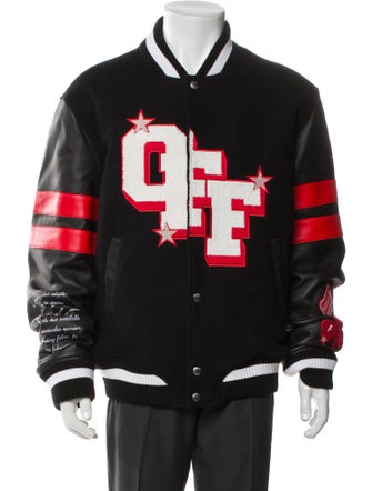 Off-White 2024 Virgin Wool Varsity Jacket