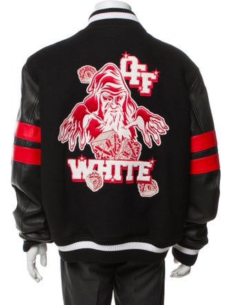Off-White 2024 Virgin Wool Varsity Jacket