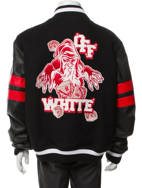 Off-White 2024 Virgin Wool Varsity Jacket