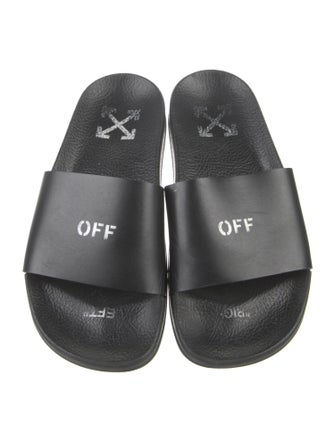 Off-White Rubber Printed Slides