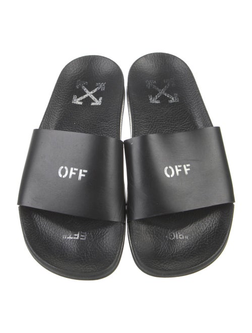 Off-White Rubber Printed Slides