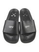 Off-White Rubber Printed Slides