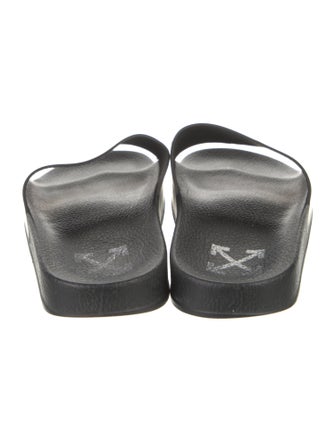 Off-White Rubber Printed Slides