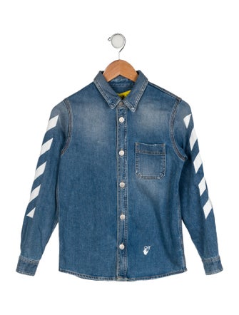 Off-White Kids Denim Button Up Shirt