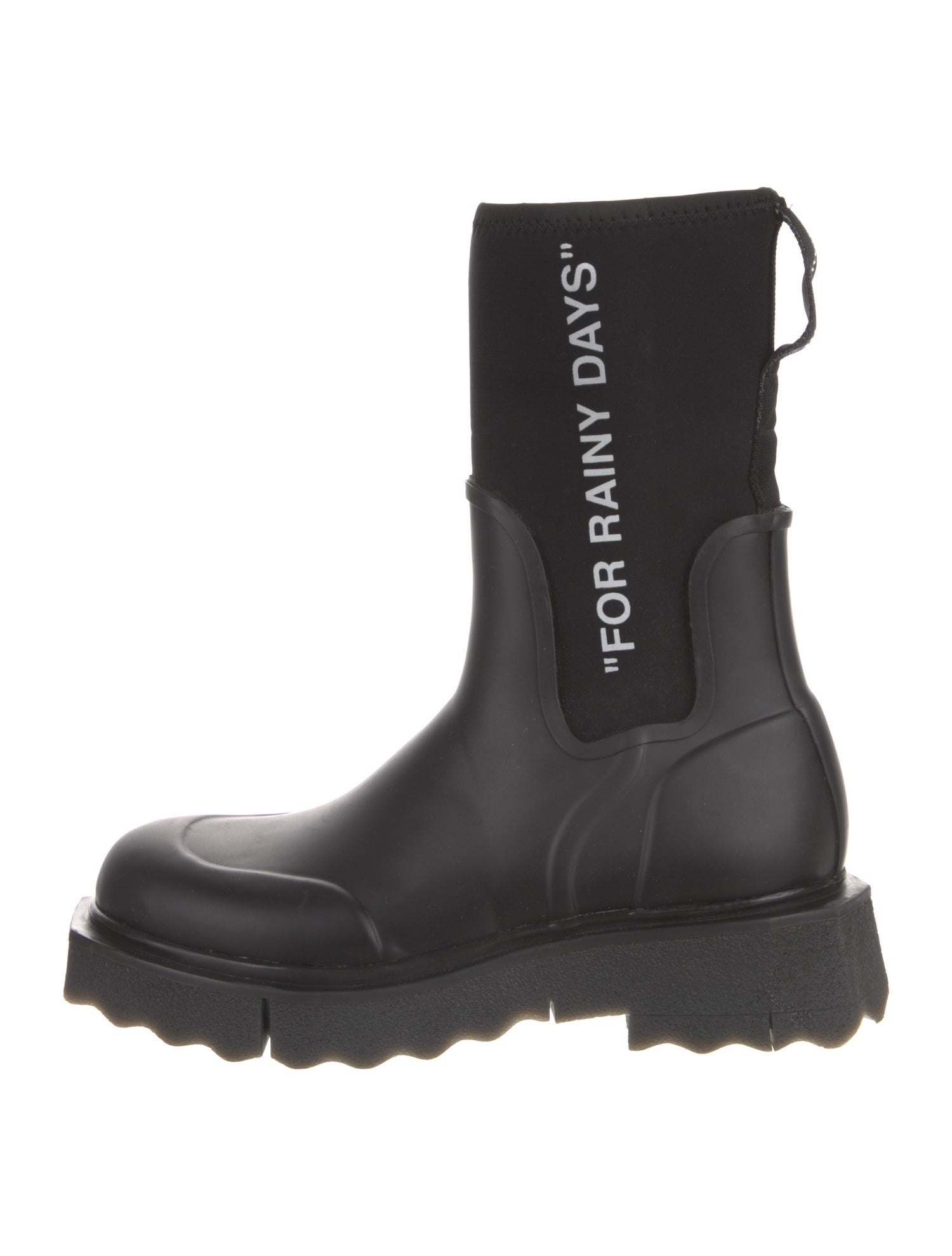 Off-White 'For Rainy Days' Rubber Rain Boots