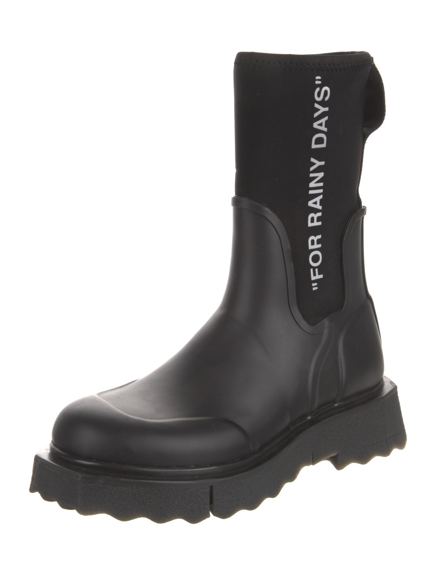 Off-White 'For Rainy Days' Rubber Rain Boots