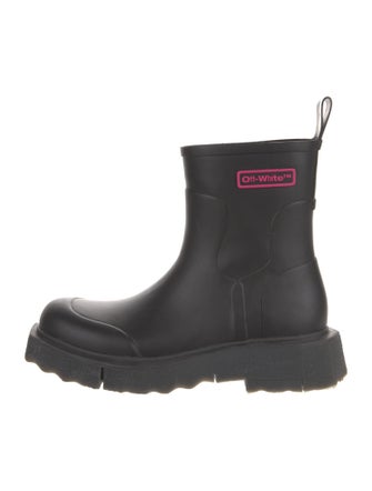 Off-White Logo Sponge Rubber Rain Boots