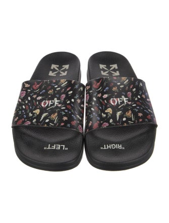 Off-White Rubber Printed Slides
