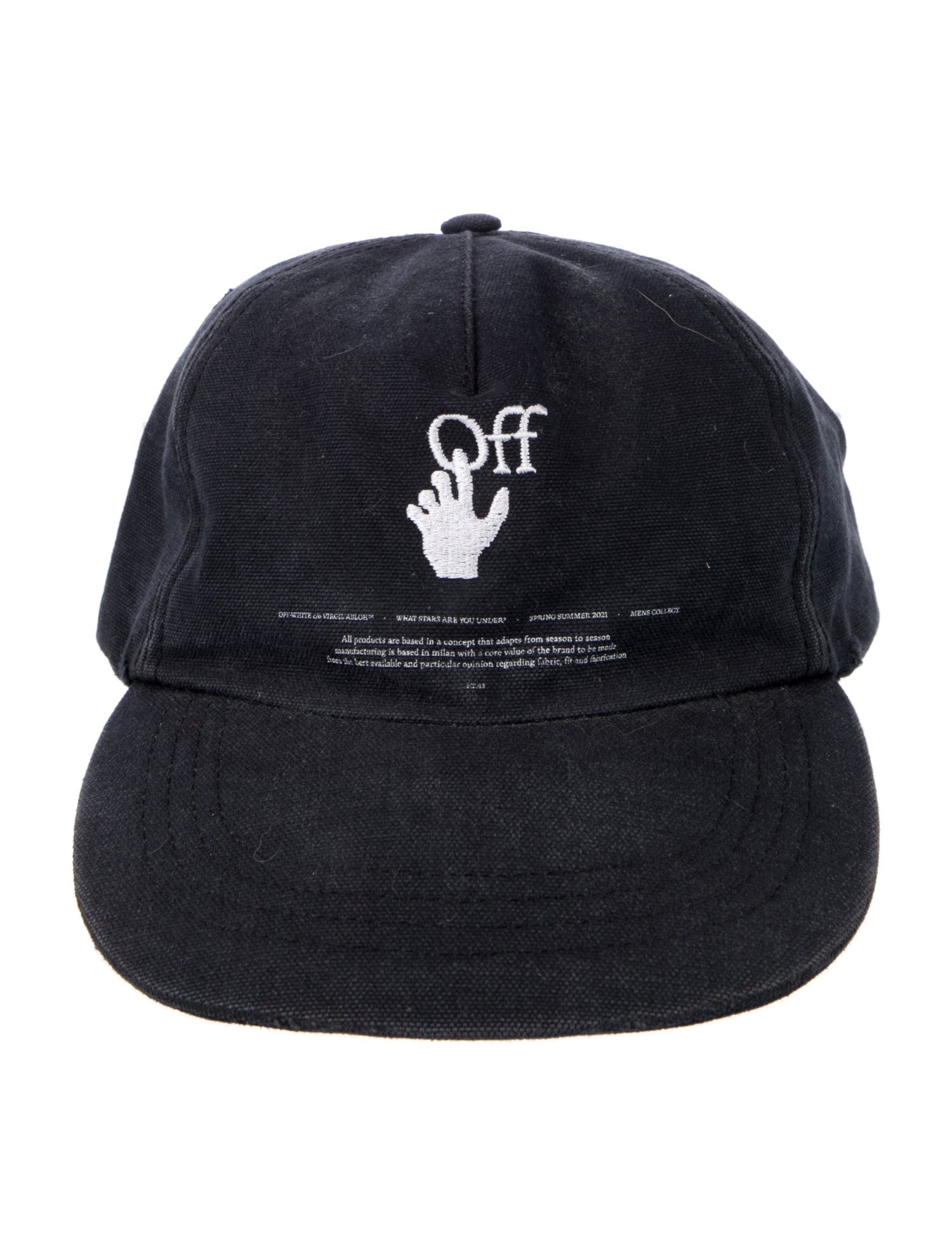 Off-White Embroidered Cap