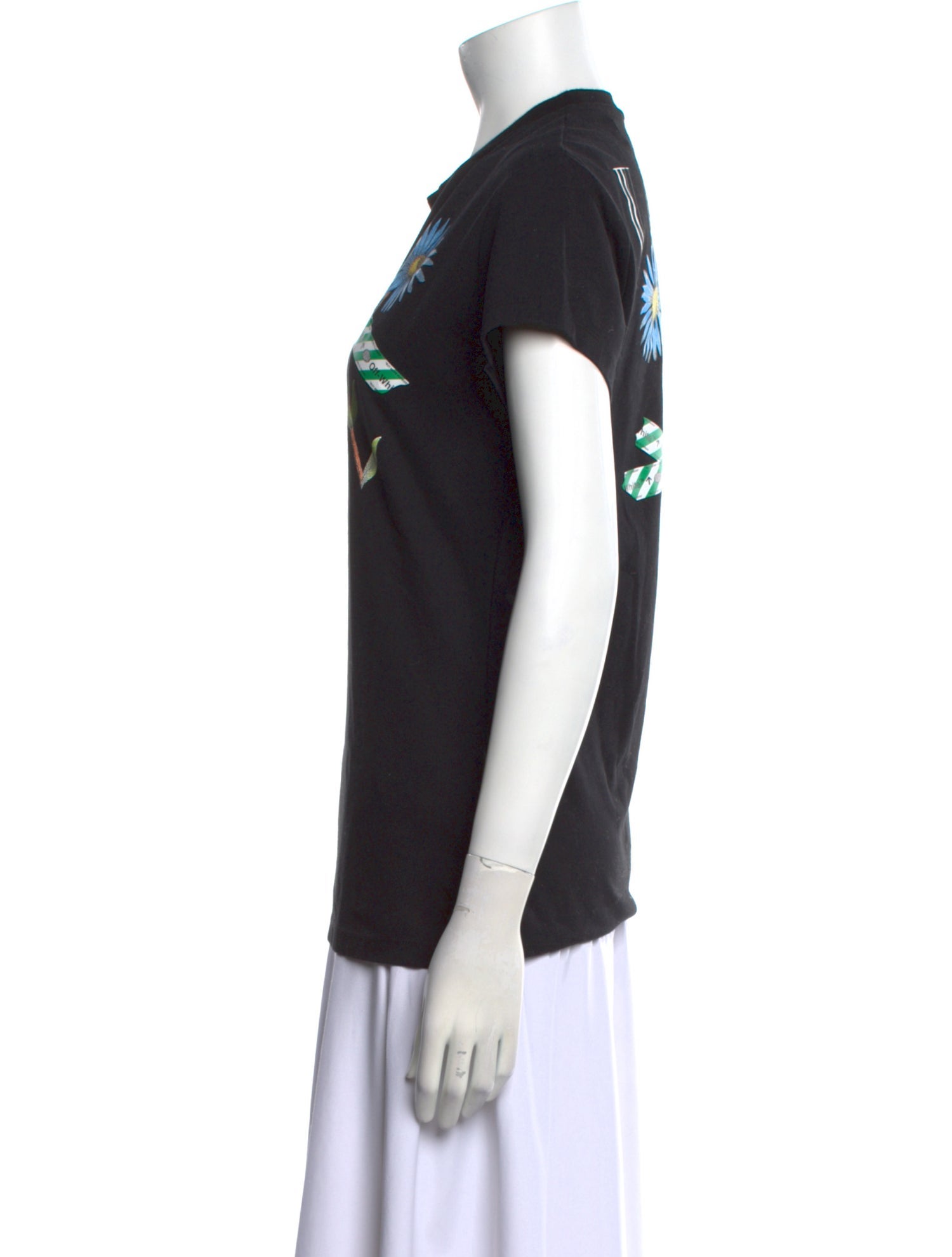 Off-White 2018 Flower Tape T-Shirt