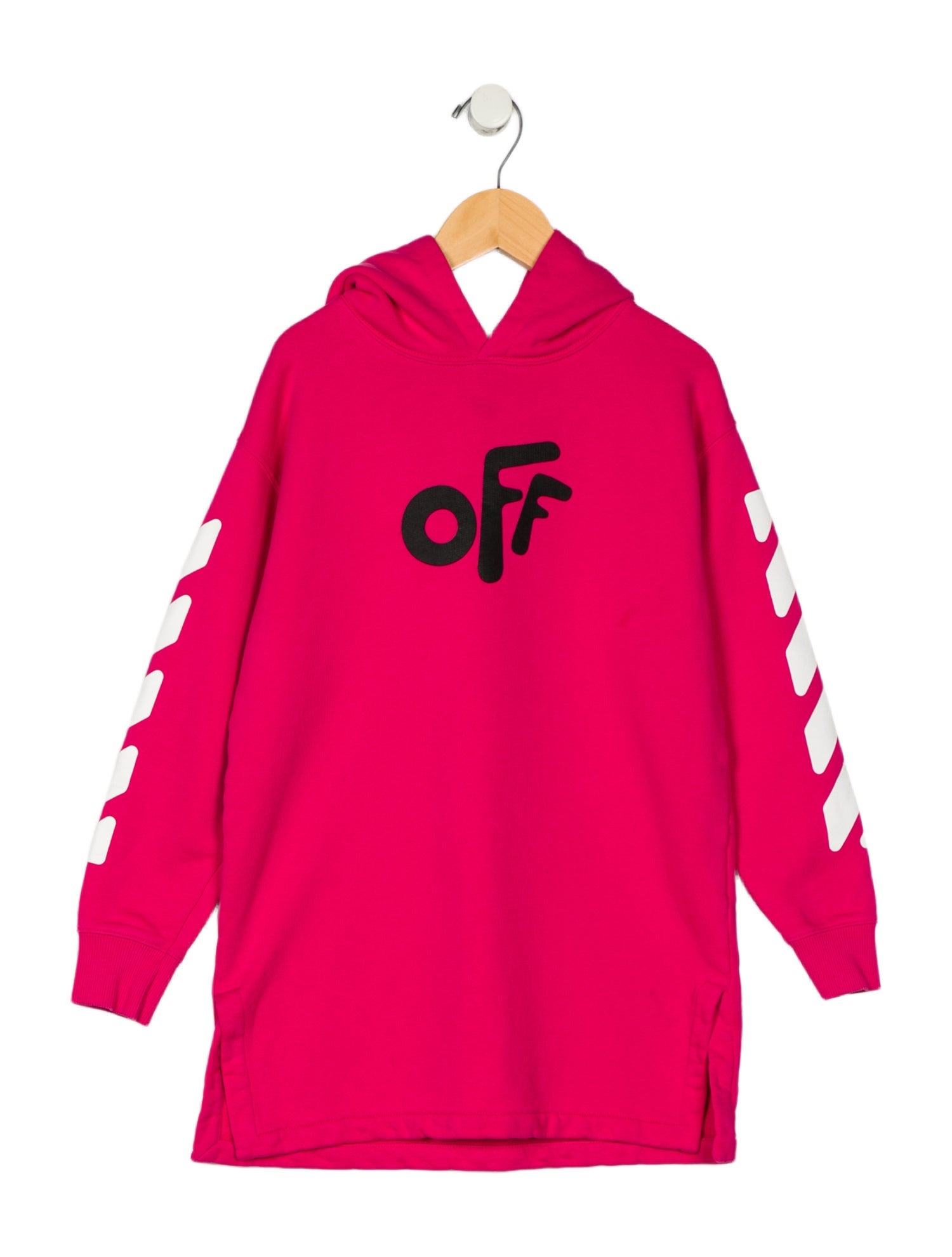Off-White Girls' Hooded Sweater Dress