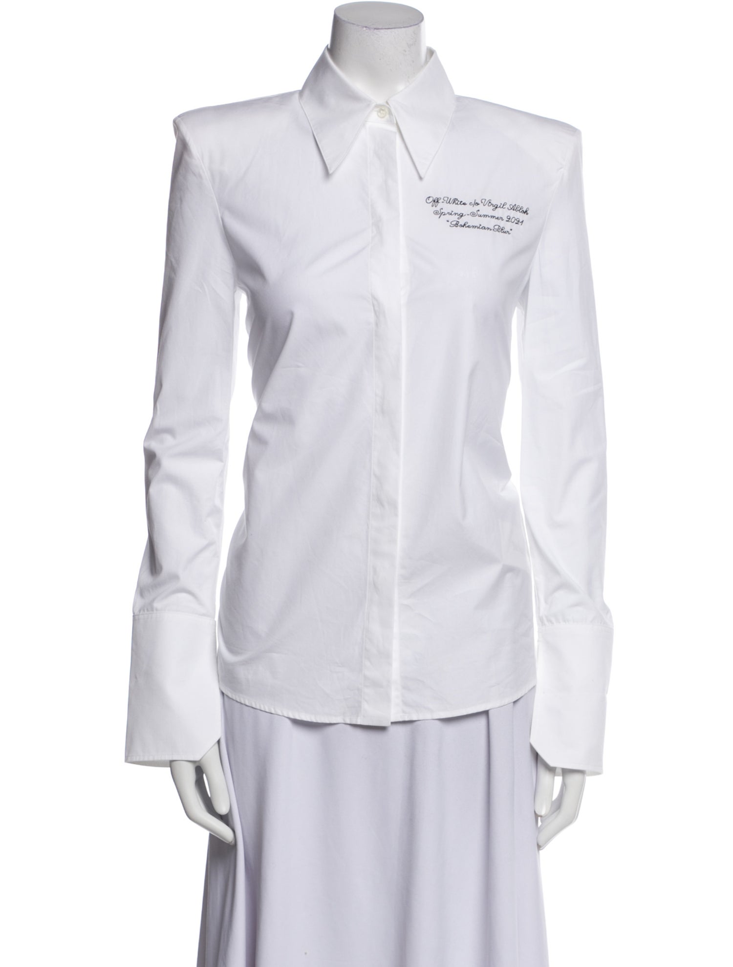 Off-White 2021 Long Sleeve Button-Up Top