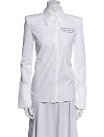 Off-White 2021 Long Sleeve Button-Up Top