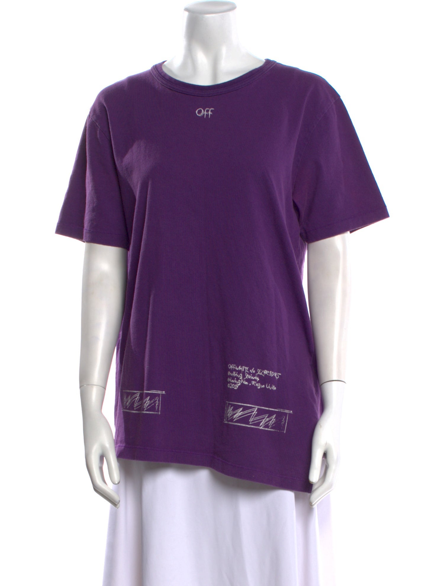 Off-White 2018 Off-White c/o Virgil Abloh x Selfridges Diagonals T-Shirt