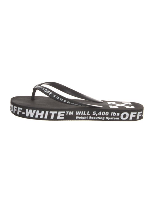 Off-White Rubber Printed Flip Flops