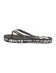 Off-White Rubber Printed Flip Flops