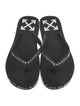 Off-White Rubber Printed Flip Flops