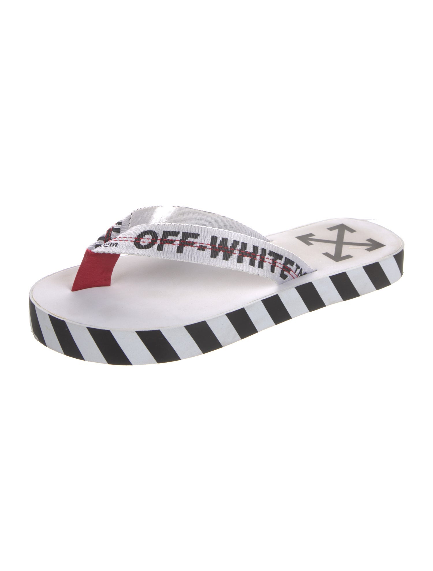 Off-White Diagonals Rubber Flip Flops