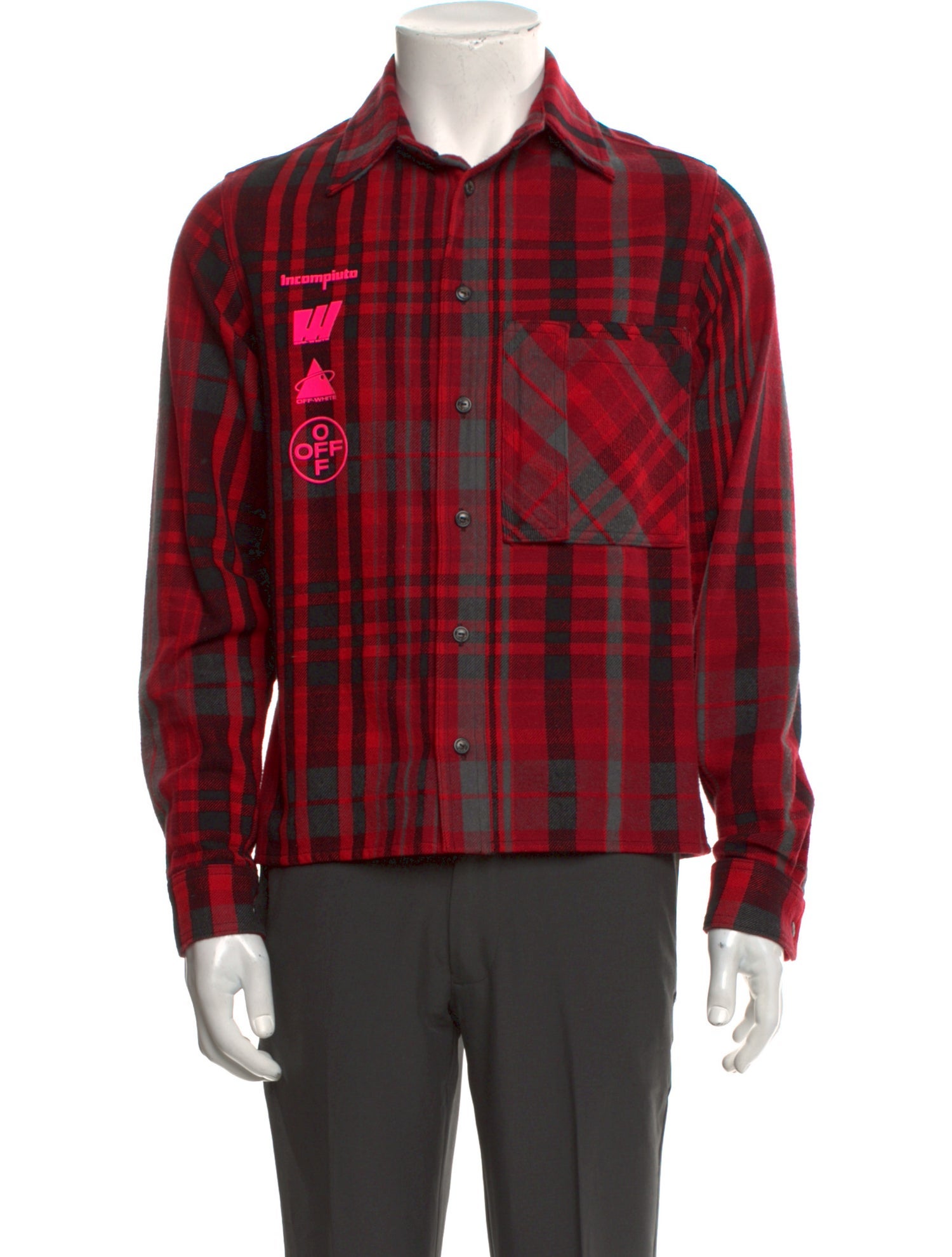 Off-White 2019 Plaid Print Shirt