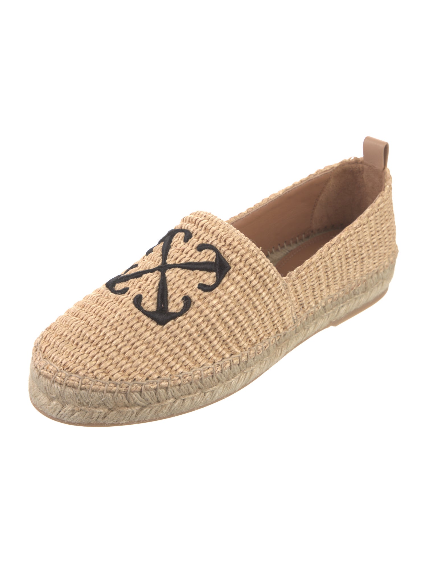 Off-White 'Arrows' Raffia Espadrilles w/ Tags
