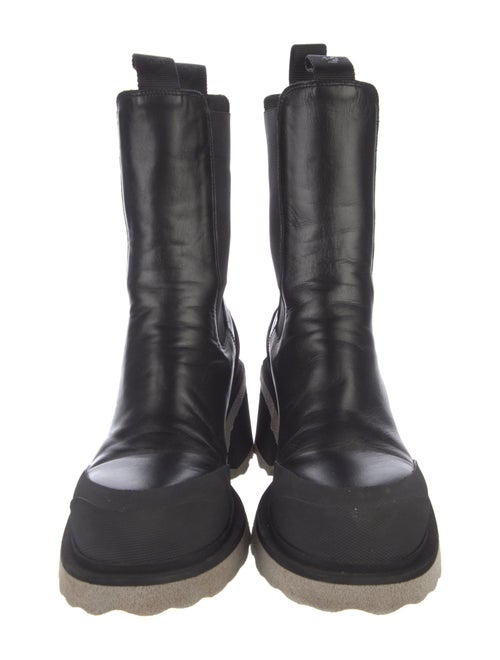 Off-White Sponge-sole Leather Chelsea Boots