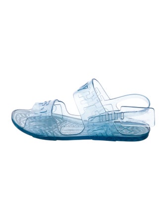 Off-White Rubber Slingback Sandals