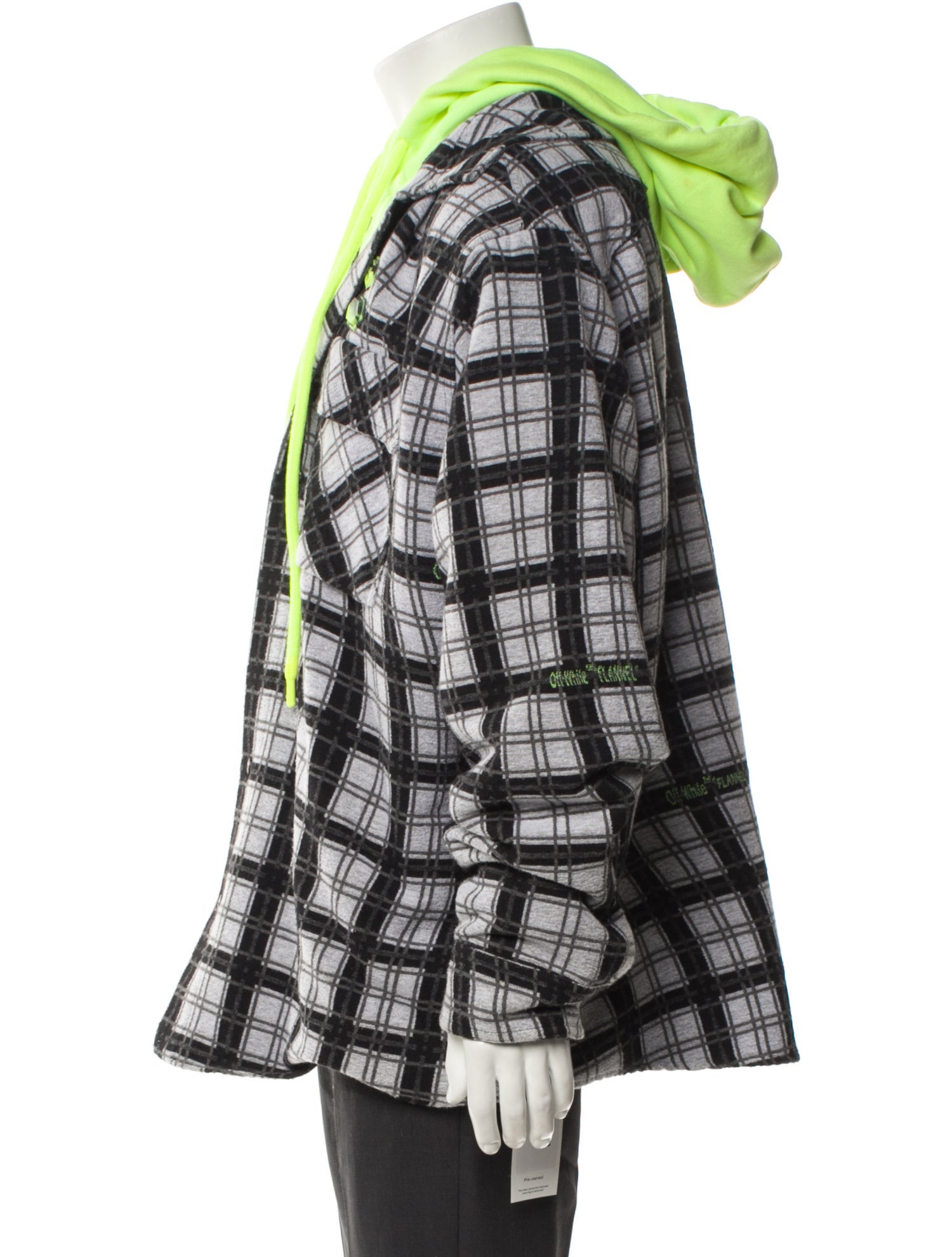 Off-White 2020 Plaid Print Parka