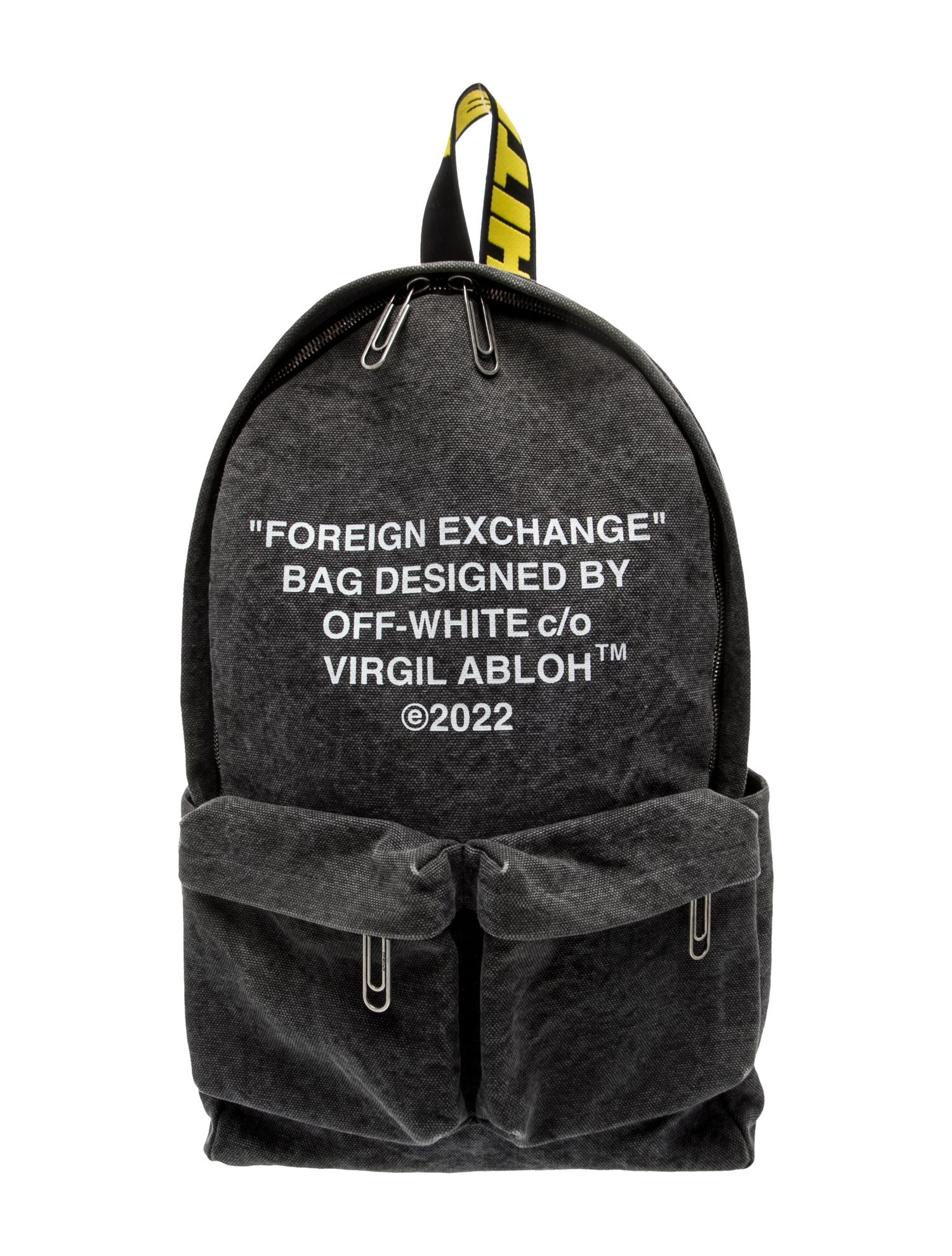 Off-White Canvas Backpack 2022
