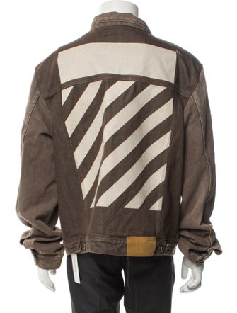 Off-White 2022 Diag-Stripe denim jacket Jacket