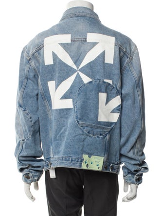 Off-White 2021 Arrow Twist Denim Jacket