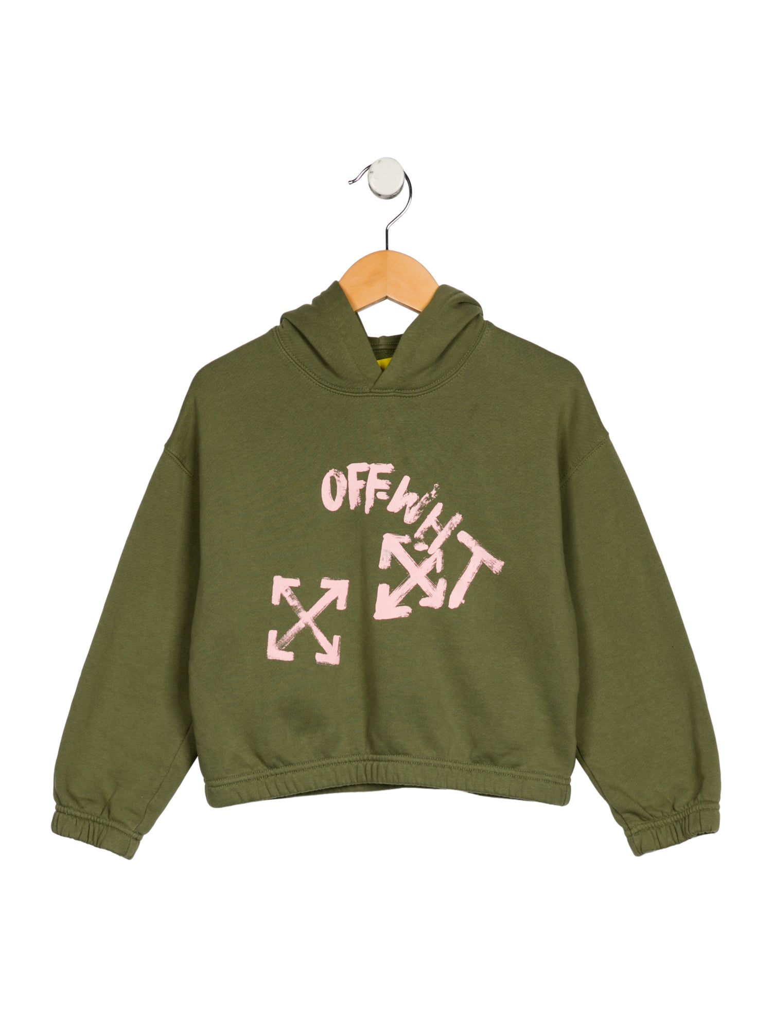 Off-White Toddler Girls' Woven Logo Hoodie