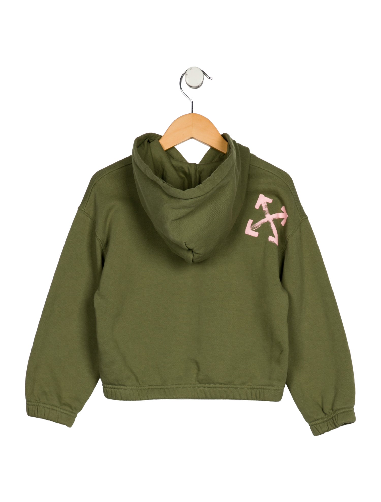 Off-White Toddler Girls' Woven Logo Hoodie