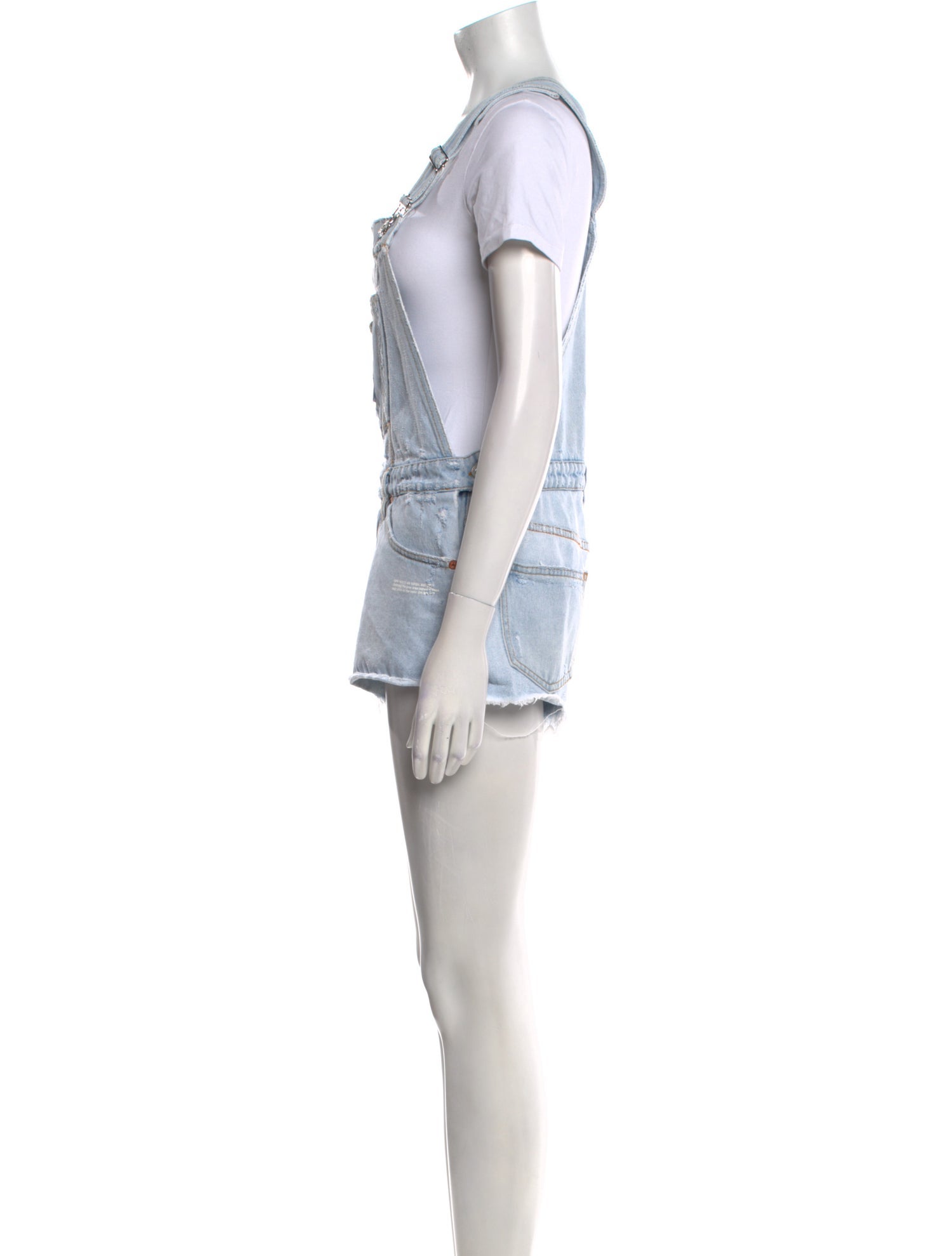 Off-White 2018 Square Neckline Romper