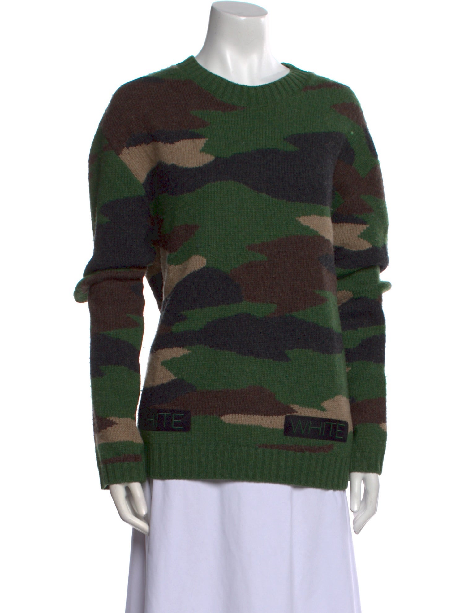 Off-White Camo Wool Sweater