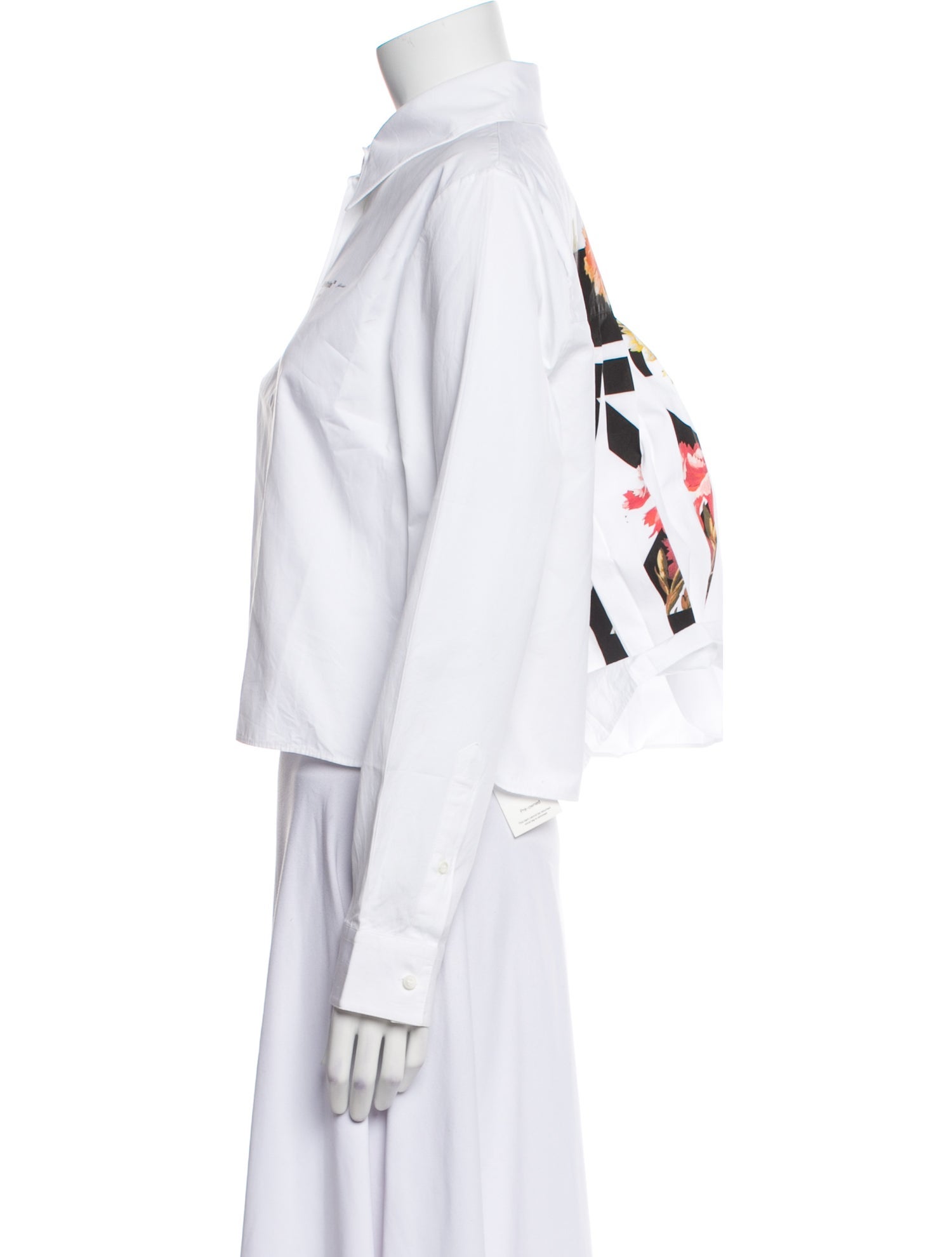 Off-White 2019 Floral Arrows Button-Up Top