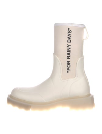 Off-White 'For Rainy Days' Rubber Rain Boots
