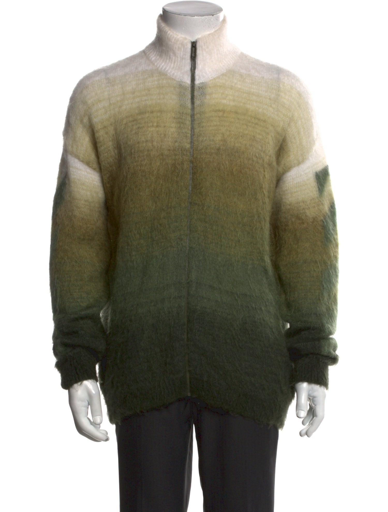 Off-White 2021 Colorblock Pattern Cardigan