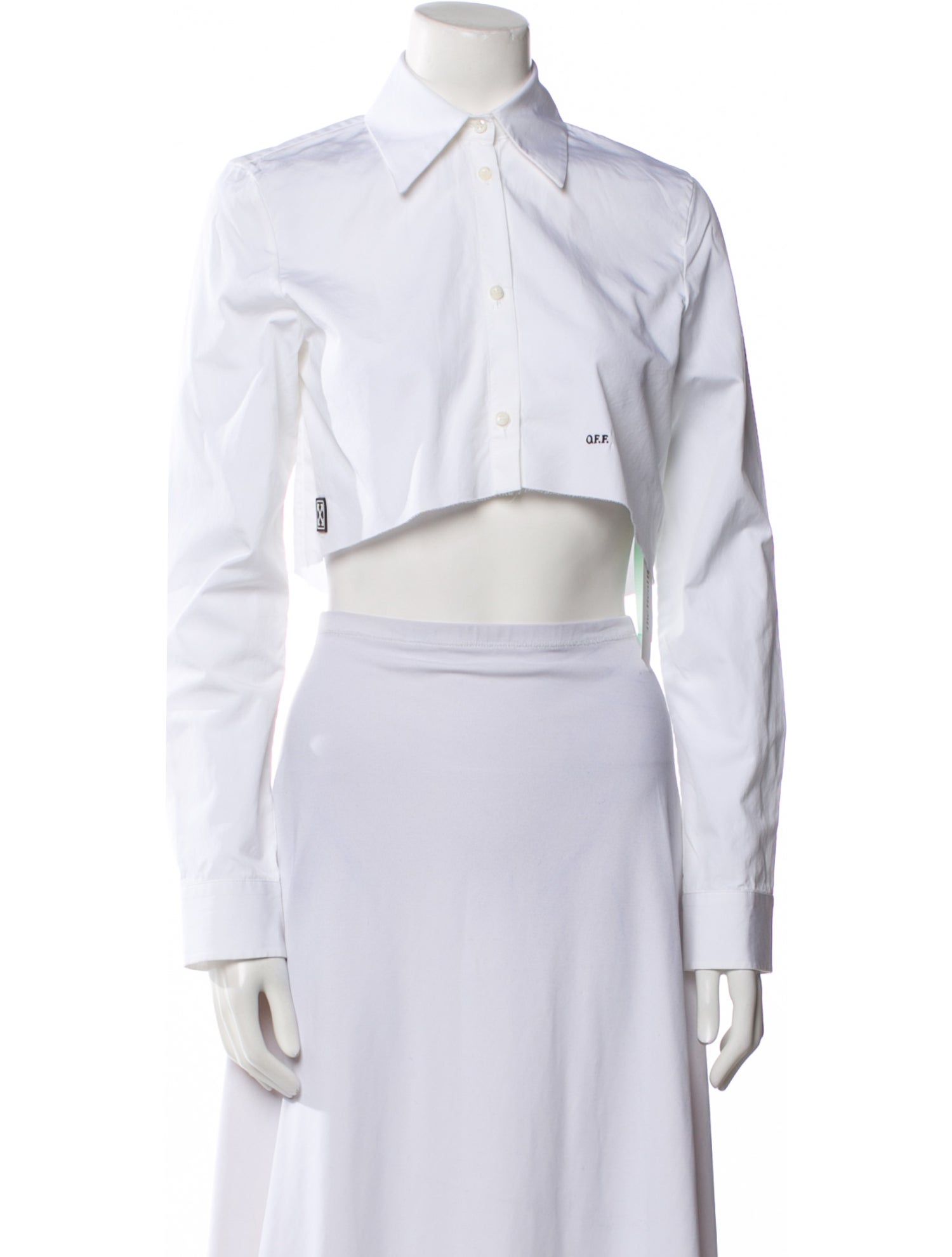 Off-White 2018 Long Sleeve Crop Top