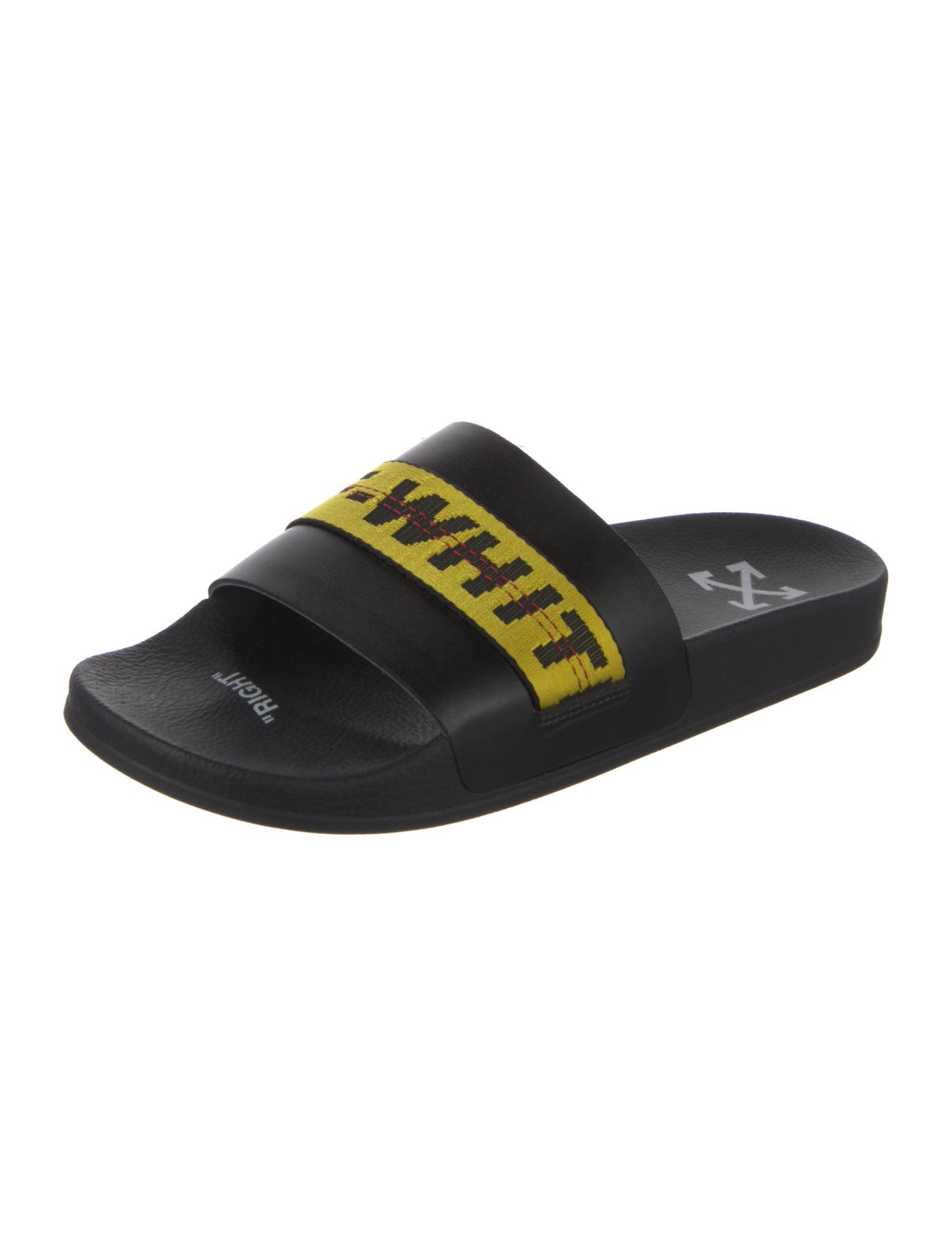Off-White Rubber Printed Slides