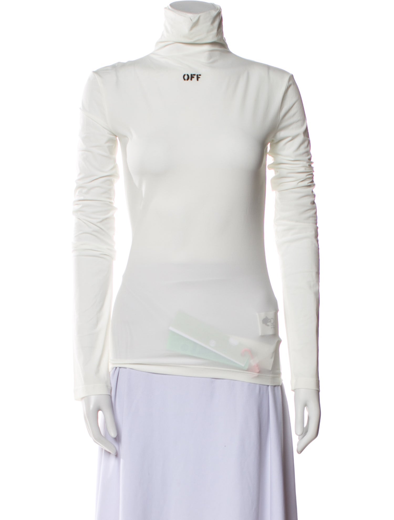 Off-White Mock Neck Long Sleeve Sweatshirt w/ Tags