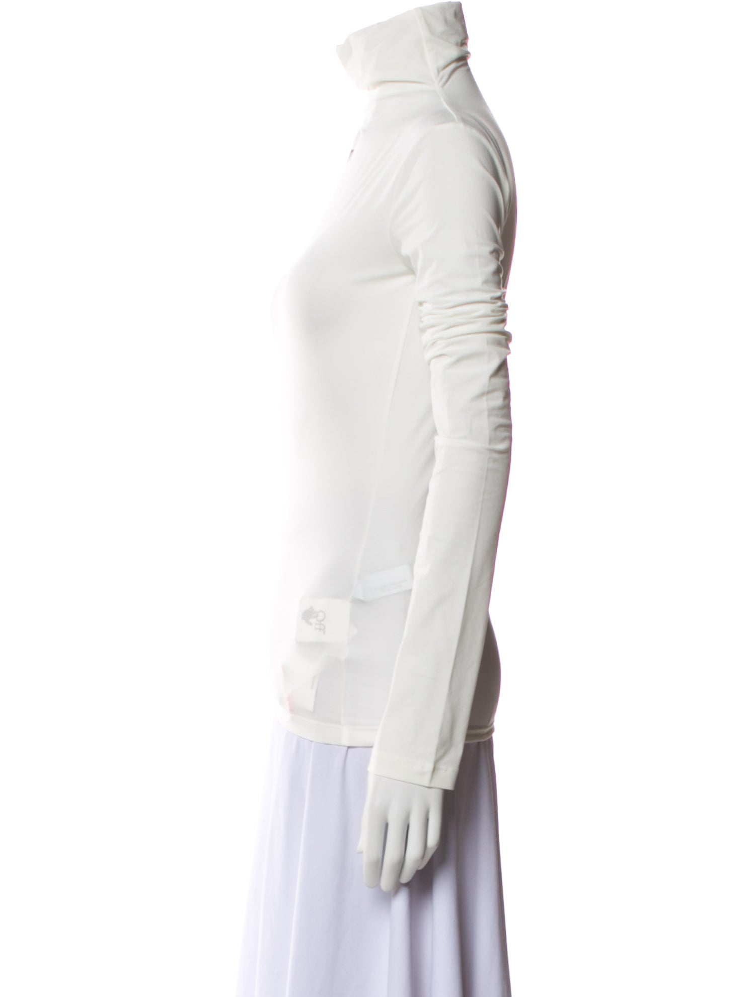 Off-White Mock Neck Long Sleeve Sweatshirt w/ Tags