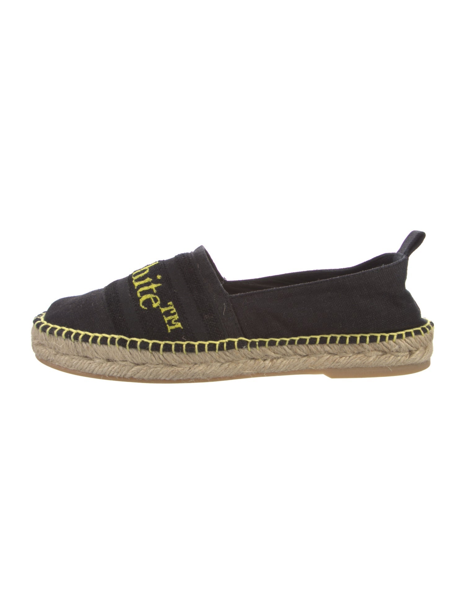 Off-White Canvas Graphic Print Espadrilles