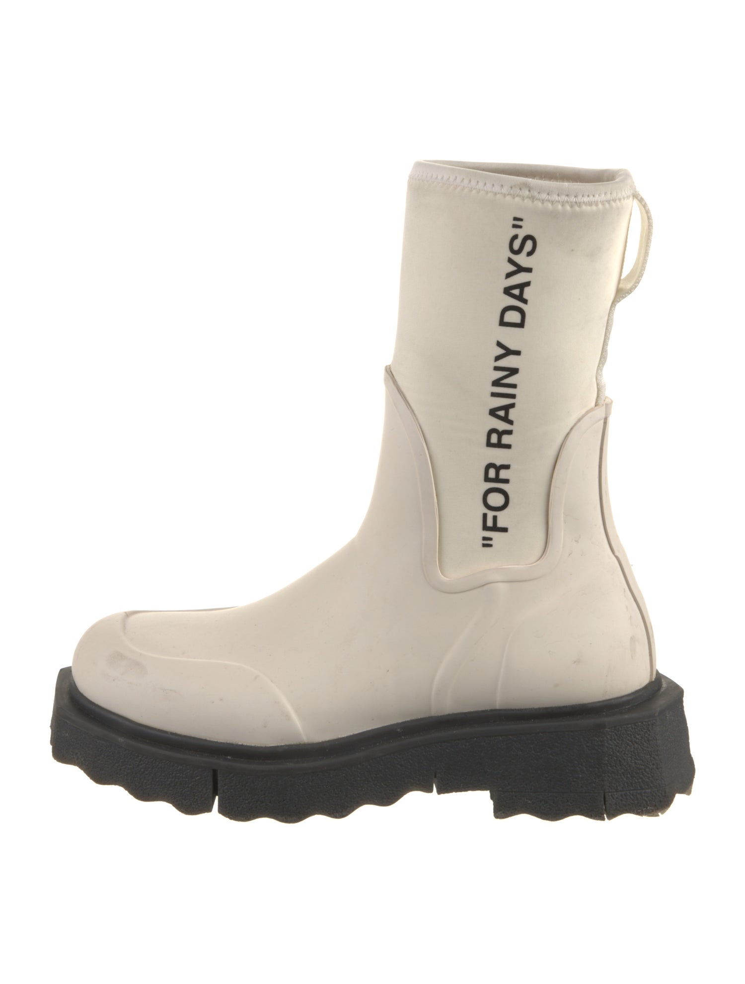 Off-White 'For Rainy Days' Rubber Rain Boots