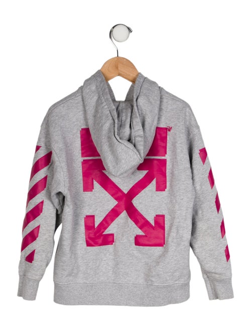 Off-White Kid's Graphic-print cotton hoodie