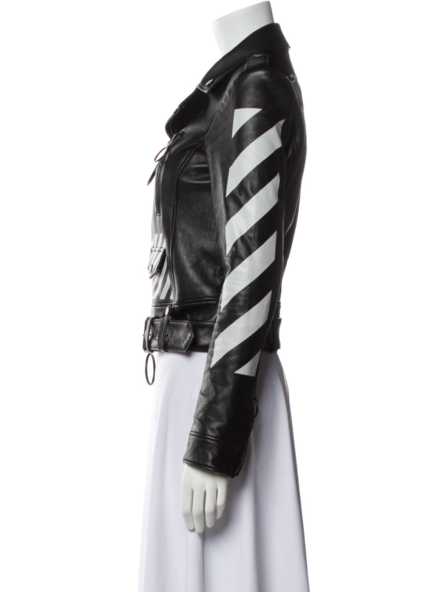 Off-White 2017 Diagonals Biker Jacket