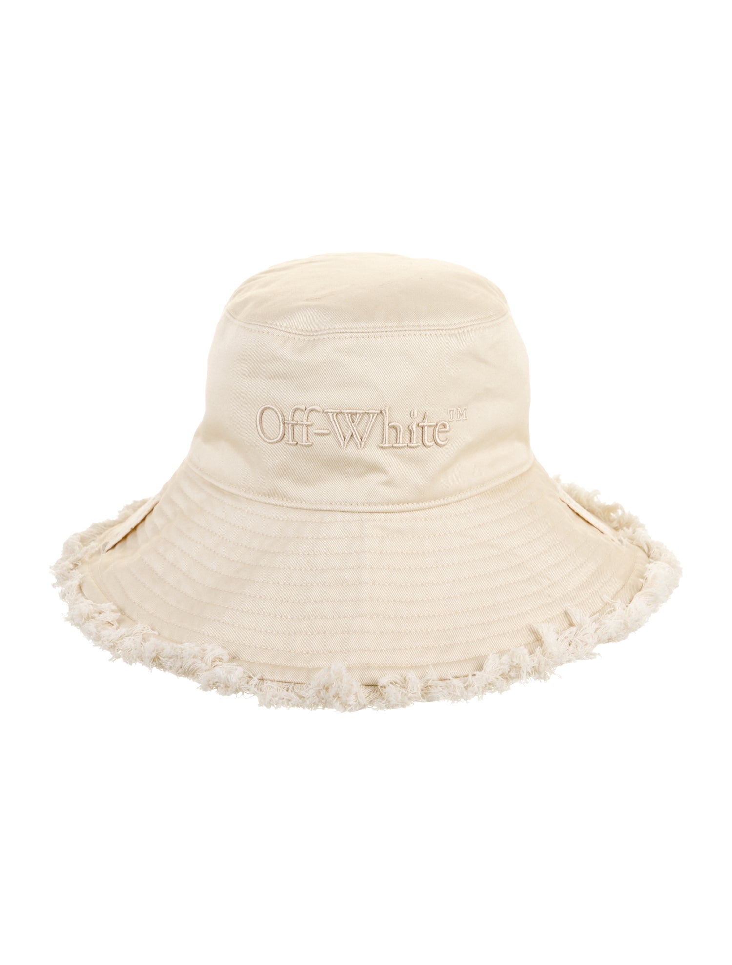 Off-White Fringe Bucket Hat