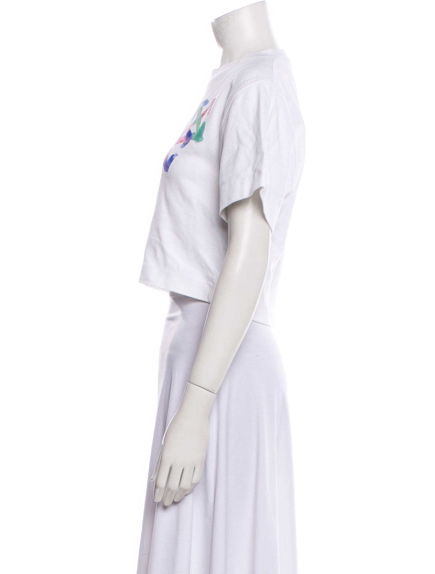 Off-White 2021 Graphic Print Crop Top