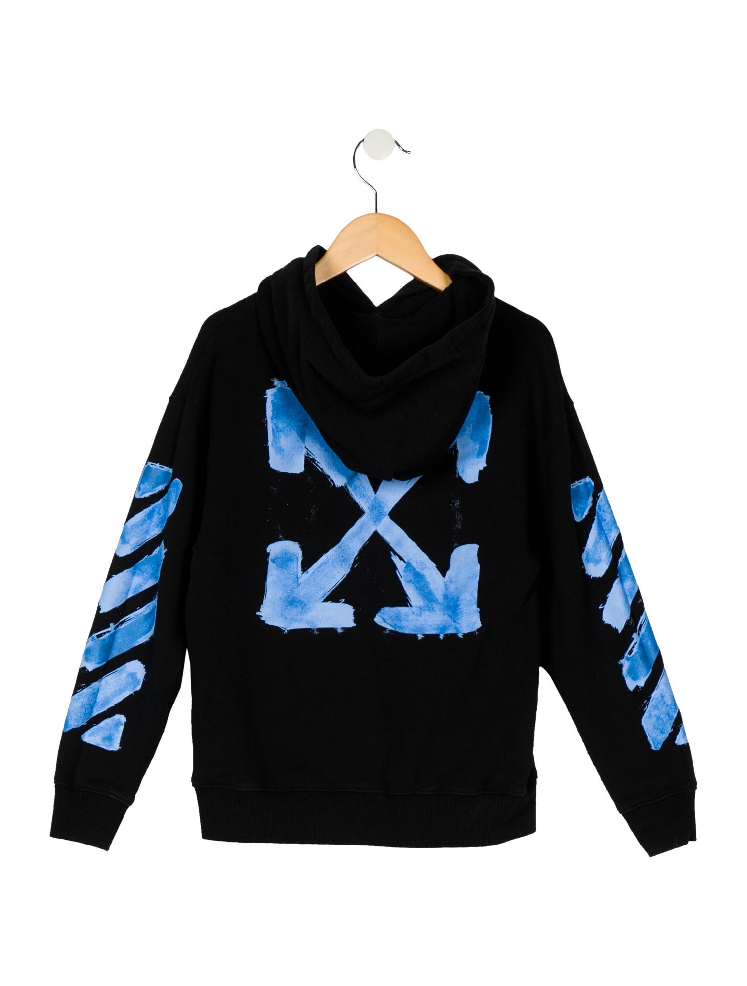 Off-White Boy's Brushed Logo Hoodie