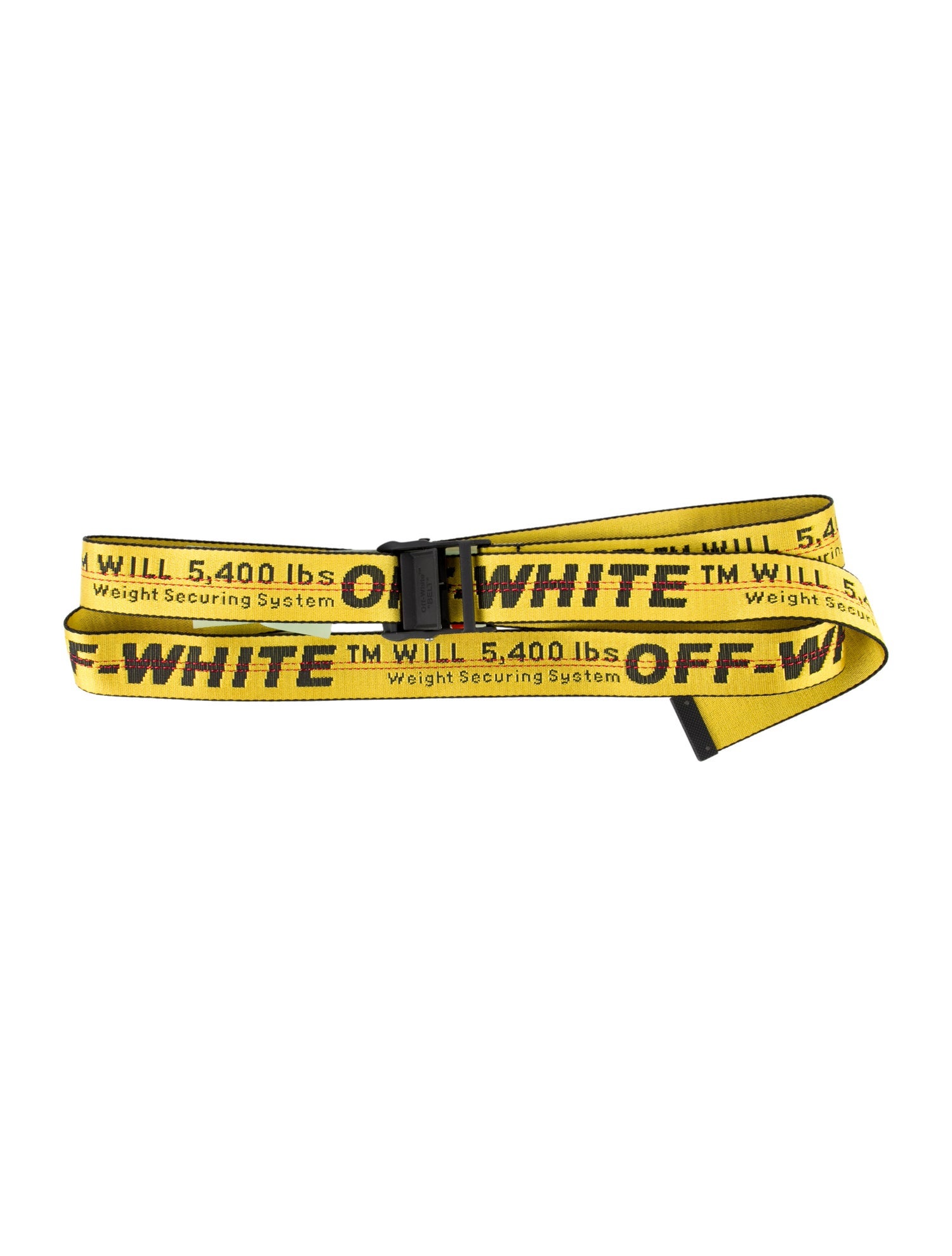 Off-White Classic Industrial Signature Logo Waist Belt w/ Tags